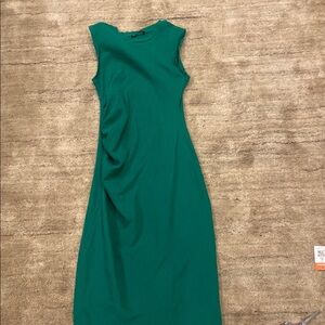 Zara Emerald Green Sleeveless Sheath Dress for Cocktail